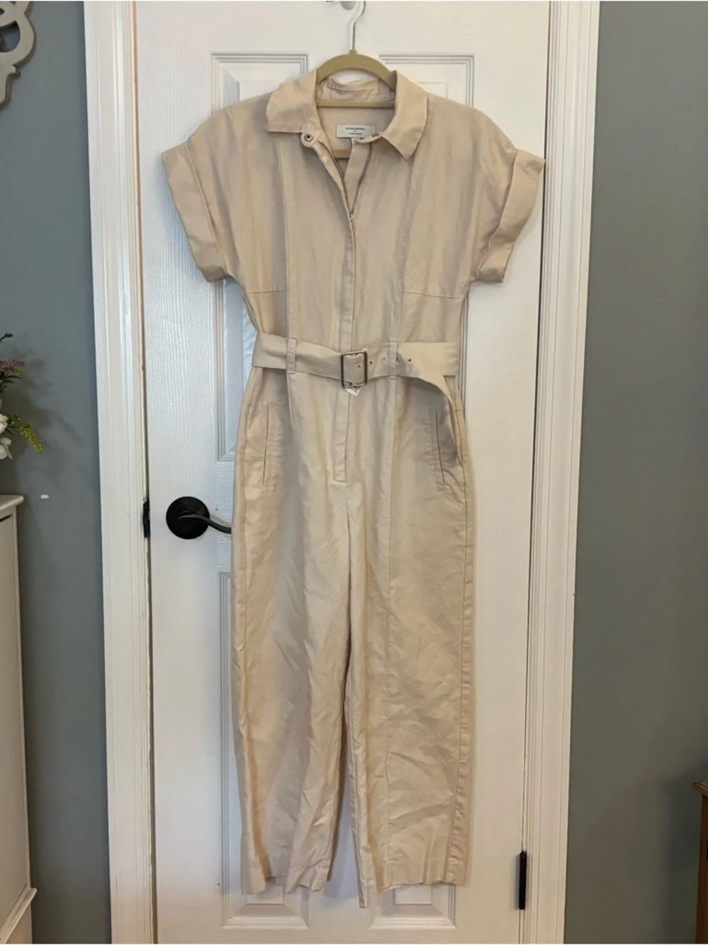 Banana Republic Belted Linen Blend Jumpsuit | Size XS petite
